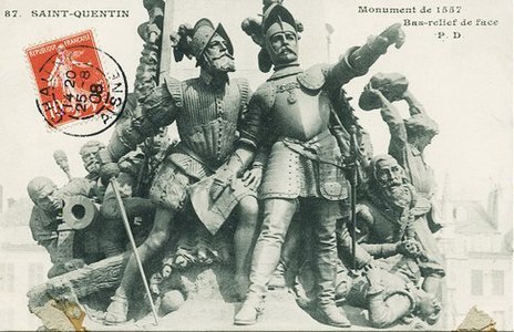 Monumentti Saint-Quentinin puolustajille vuodelta 1557