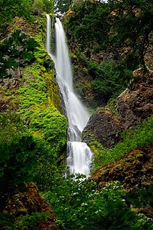 Kelaparan Creek air Terjun (Hood River County, Oregon gambar indah) (hooDA0012).jpg