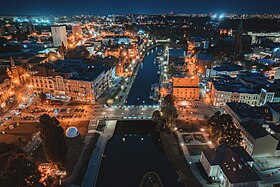 Aerial view of the Old Town in Bydgoszcz