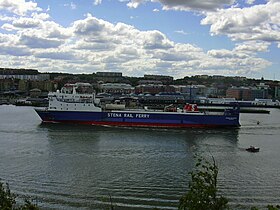 M/S Stena Scanrail på vej ind i Frihavnen i Göteborg.