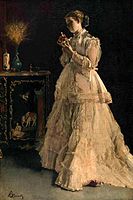 La Dame en rose, 1866, musées royaux des beaux-arts de Belgique[27]
