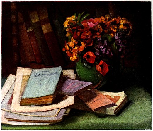 Still Life with Books, by Wladyslaw Majewski