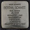 Stolperstein Praechterstr. 21 Bertha Schmitt