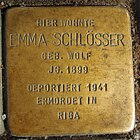 Stolperstein Ahaus Wallstraße 3 Emma Schlösser.jpg