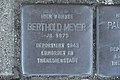 Hier wohnte Berthold Meyer, Jg. 1875, deportiert 1943, ermordet in Theresienstadt