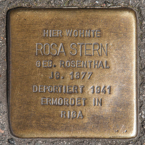 File:Stolperstein Rosa Stern by 2eight 3SC1319.jpg