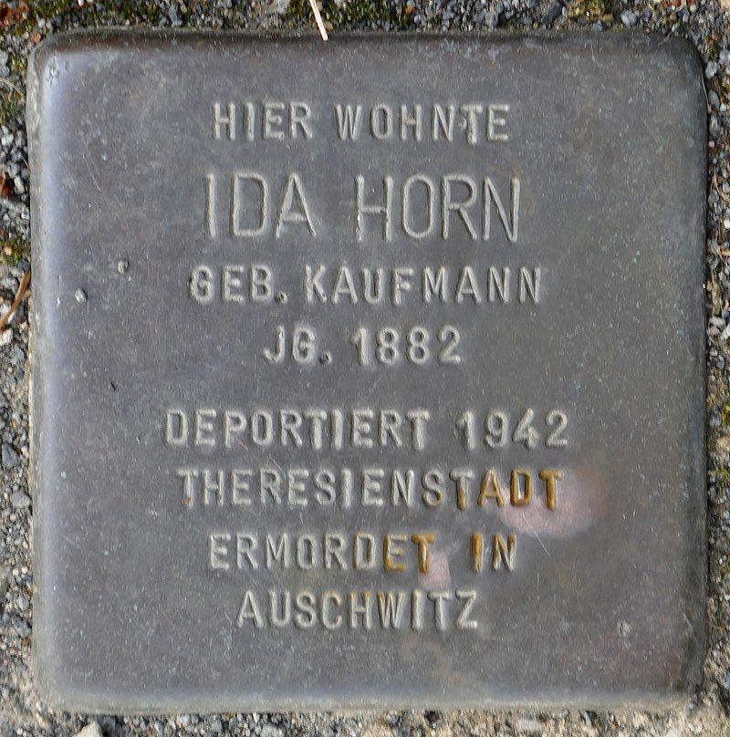 Stolpersteine Kommern, Ida Horn (Kölner Straße 11).jpg