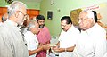 Prof.K.B Unnithan is submitting a memorandum to P. C. Chacko M.P for Sree Rama Varma Music School