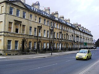 Sydney Place, Bath street in Bath and North East Somerset, United Kingdom
