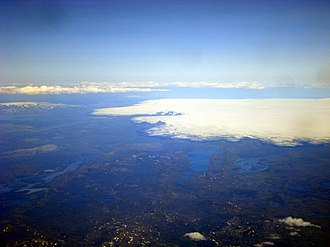 Aerial view of Vatnajokull. Skafta cauldrons as slight identations to the east of Hamarinn. Sylgjokull Hamarskriki 4 Iceland.JPG