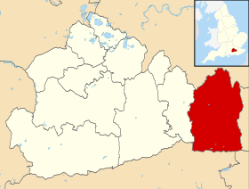 Pozicija Tandridgea na karti Grofovije Surrey