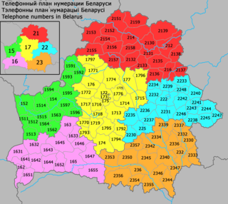 Telephone numbers in Belarus