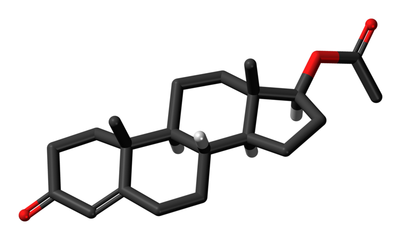 File:Testosterone acetate molecule skeletal.png