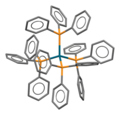 Miniatuur voor Tetrakis(trifenylfosfine)palladium(0)