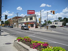 The Delta, where King & Main Streets cross over TheDeltaHamilton.JPG