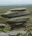 The Cheesewring, a granite tor on the southern edge of Bodmin Moor, Cornwall
