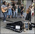 The Fergies singing in Queens St Mall Brisbane-1 (26970260536).jpg