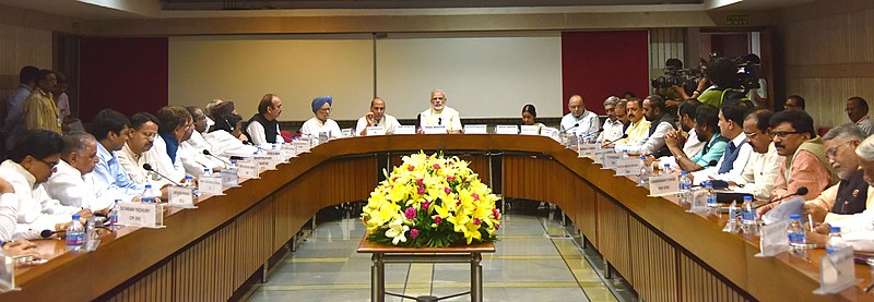 File:The Prime Minister, Shri Narendra Modi chairing the All Party meeting on Kashmir, in New Delhi on August 12, 2016.jpg