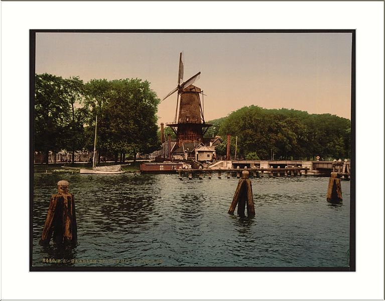 File:The Spaarne and windmill Haarlem Holland.jpg