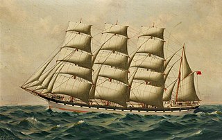 The barque 'Earl of Dunmore'