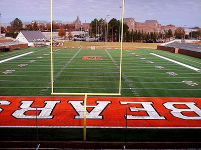 Tony and Nancy Moye Football and Lacrosse Complex (under construction, view from the Homer and Ruth Drake Field House)