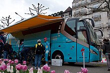Tour de Romandie 2013 - Stage 5 - Team Astana's bus.jpg