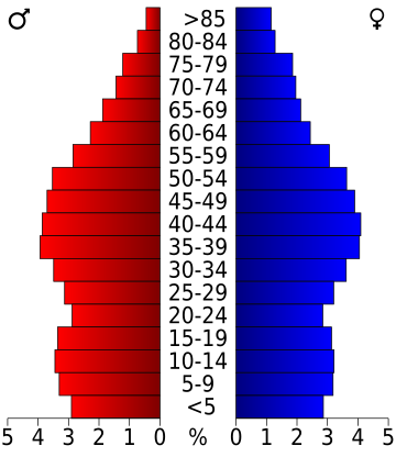 File:USA Blount County, Tennessee.csv age pyramid.svg