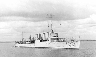 USS <i>J. Fred Talbott</i> Wickes-class destroyer