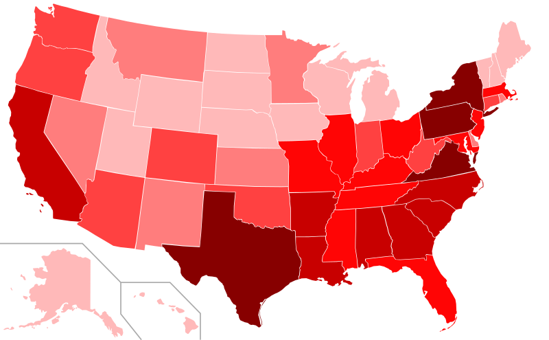 File:US Execution numbers by state since 1608.svg