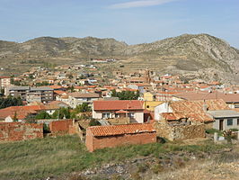 Vista panoramica della città di Utrillas.