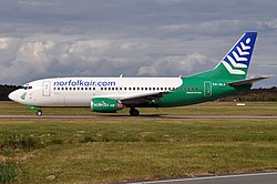 Boeing 737-300 fra Norfolk Island Airlines