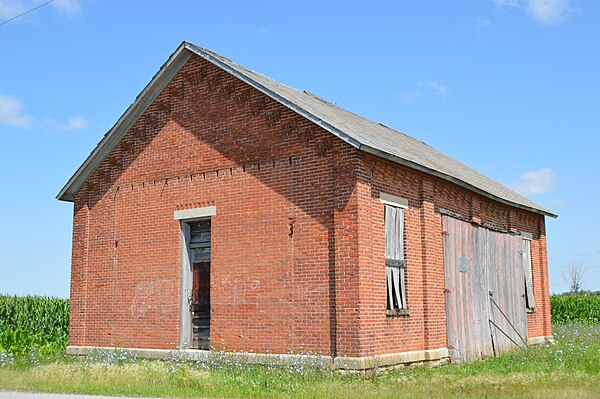 Former school on State Route 65 northeast of Leipsic
