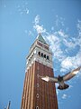 * Nomination Bell tower of Piazza San Marco with flying pigeon.--Bartiebert 08:35, 20 June 2010 (UTC) * Decline This could be a really great composition, if not the bird in foreground were so severely blurred, its wing touched the image border and a lot of empty sky were above the tower. Of course the sky could be cropped, but there is no remedy for the bird. Feel free to send us to discussion if you see it differently. --Johannes Robalotoff 09:31, 20 June 2010 (UTC)