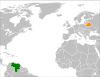 Location map for Belarus and Venezuela.