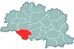 Location of Dokšicu rajons