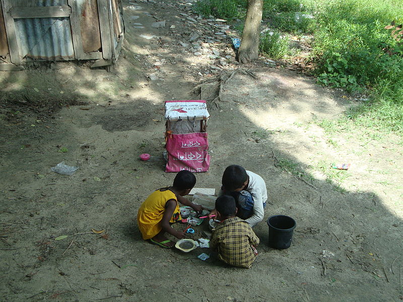 File:Village children are busy with play..JPG
