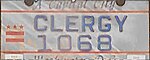 Washington DC Clergy License Plate.jpg