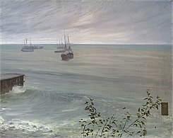 سيمفونية الرمادي والأخضر، المحيط، 1866.