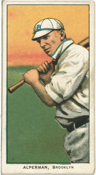 File:Whitey Alperman, Brooklyn Superbas, baseball card portrait LCCN2008675240.tif