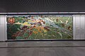 Wandbild „Wien-Panorama mit Verkehrslinien“