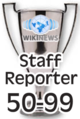 This award is presented to Wikinews reporters upon their 51st published news article.
