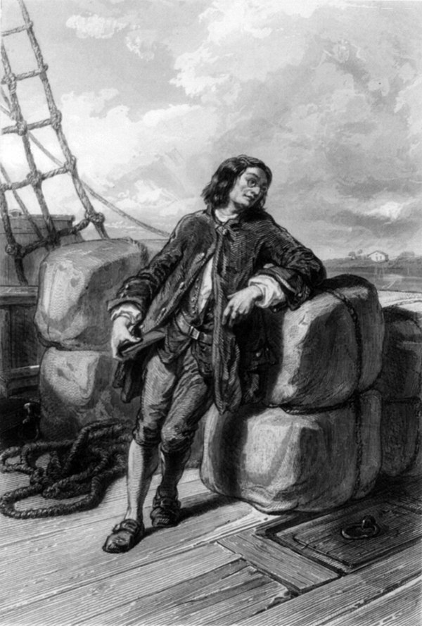 Captain Gulliver, from a French edition of Gulliver's Travels (1850s).