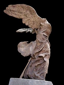 Vítězství Samothrace, ca.  200–190 před naším letopočtem  Muzeum C. Louvre.