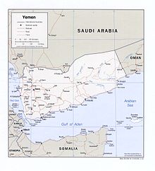 An enlargeable map of the Republic of Yemen Yemen pol 2002.jpg