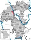 Lage der Gemeinde Zell am Main im Landkreis Würzburg