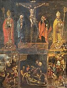 Collégiale Saint-Salvy (Albi) - Monumental painting in Chapel of the Sacred Heart