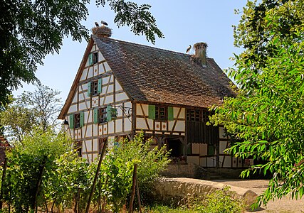 Half-timbered house from Hésingue Écomusée d’Alsace Ungersheim France