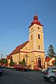 English: Church in Łebcz. Polski: Kościół w Łebczu.