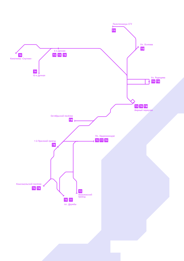 Трамваи саратова схема