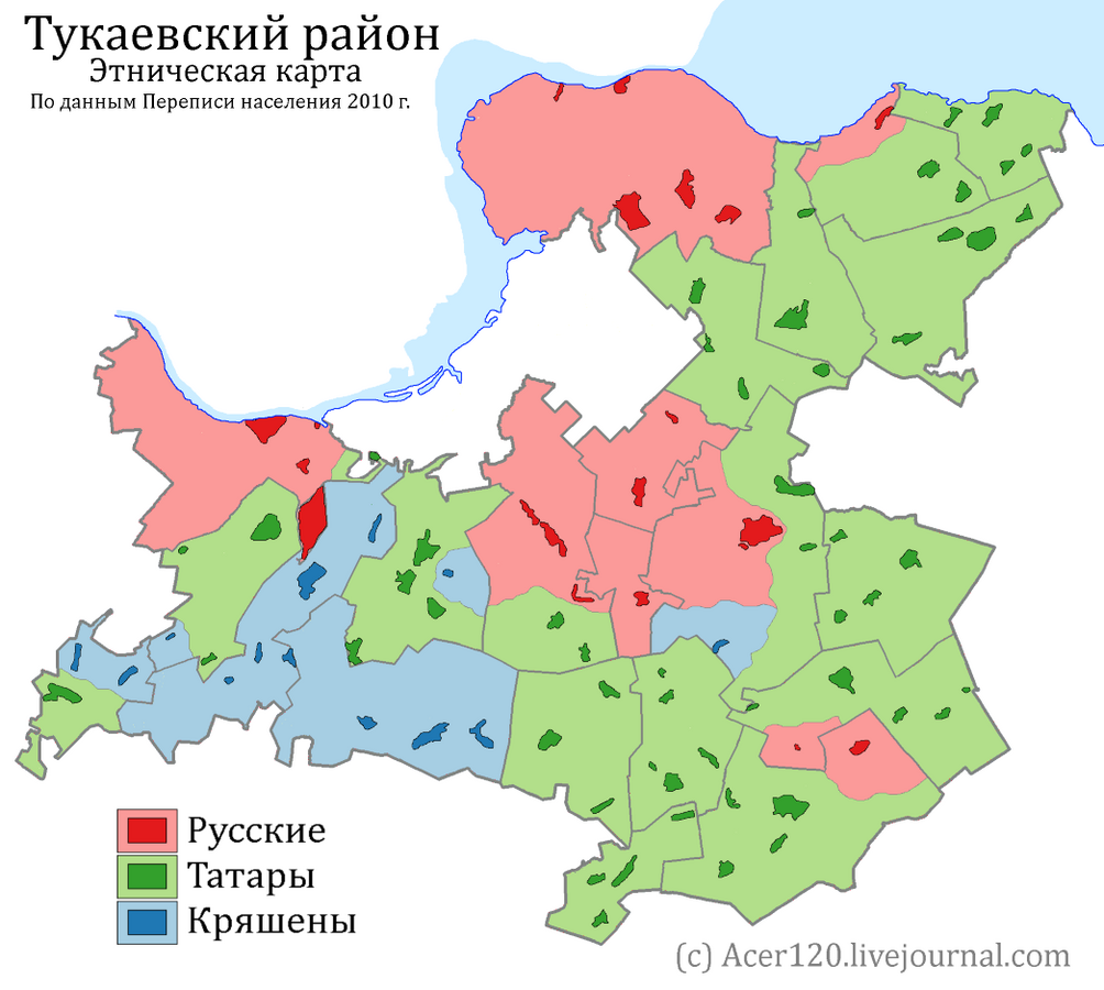 Этническая карта татарстана